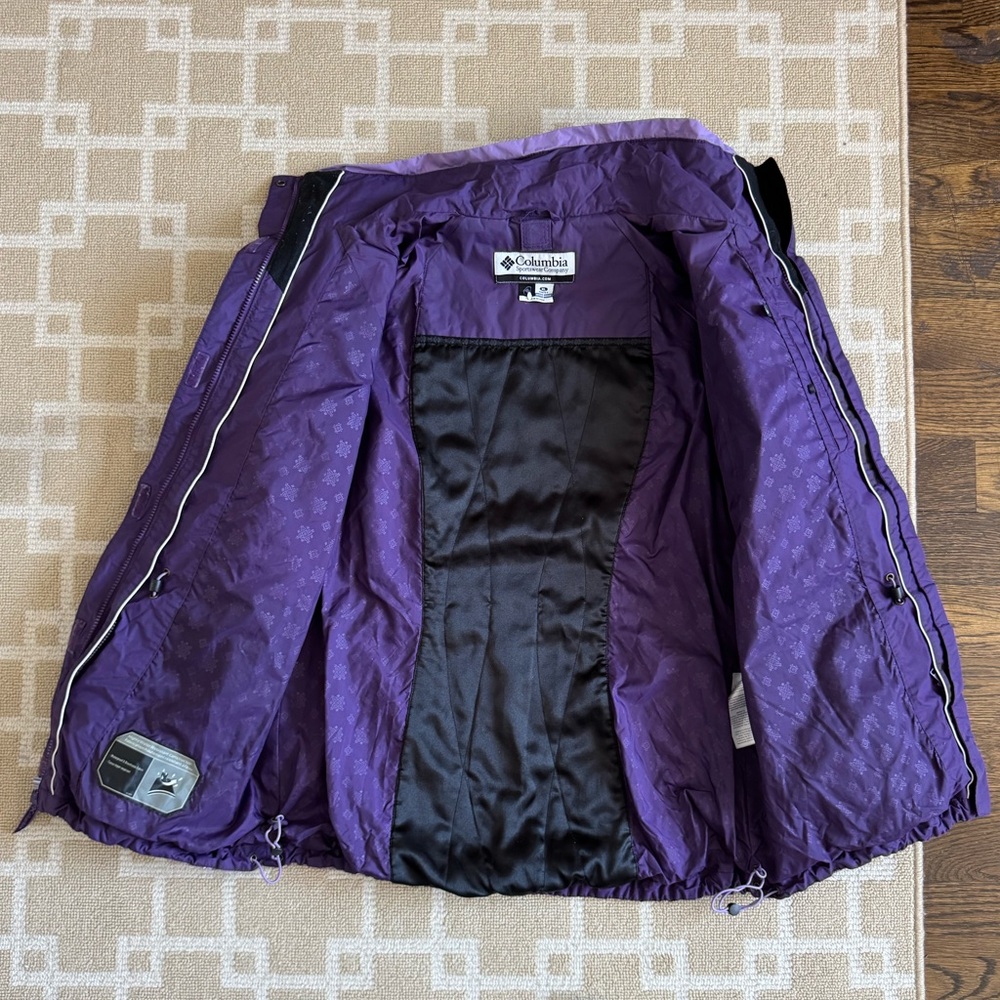 New Columbia Interchange Waterproof Ski Jacket Outdoor Insulated Snow Purple XL - Picture 7 of 12